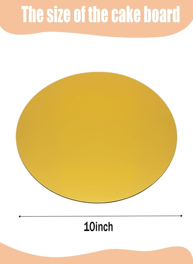 Jninexiu 40Pcs Cake Boards 10 Inch Round Disposable Circle Cardboard Base, Disposable, Perfect for Decorating - Image 3