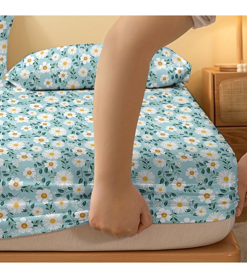 Printed Mattress Sunshine Blue Queen Size 59.84 x 79.92 Inches for Bedroom Bedding - Image 5