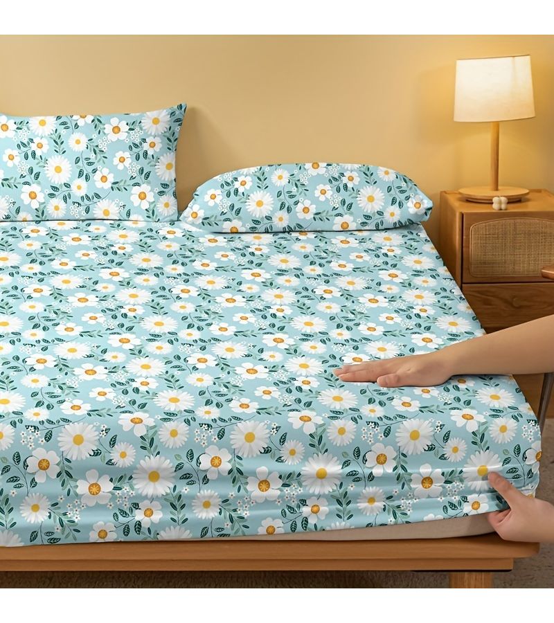 Printed Mattress Sunshine Blue Queen Size 59.84 x 79.92 Inches for Bedroom Bedding - Image 4