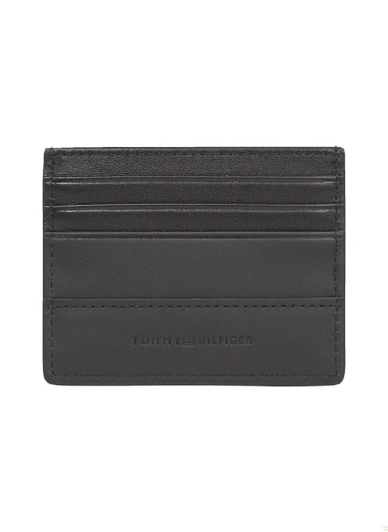 TOMMY HILFIGER Men's Corporate Card Holder - Leather, Black  - Image 2