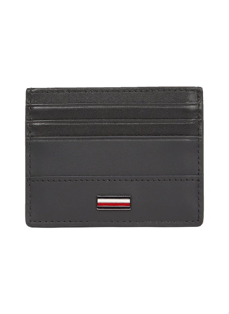 TOMMY HILFIGER Men's Corporate Card Holder - Leather, Black  - Image 1
