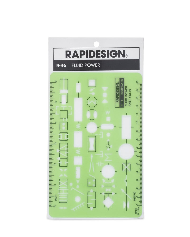 Rapidesign Fluid Power Template, 1 Each (R46) - Image 2