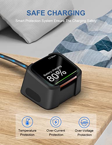 Bicmice 3.3Ft USB Charger Compatible with Fitbit Versa 2 Charger Dock Anti-Slip Replacement Smartwatch Charging Cable Stand(not for Fitbit Versa/Versa Lite) - Image 4