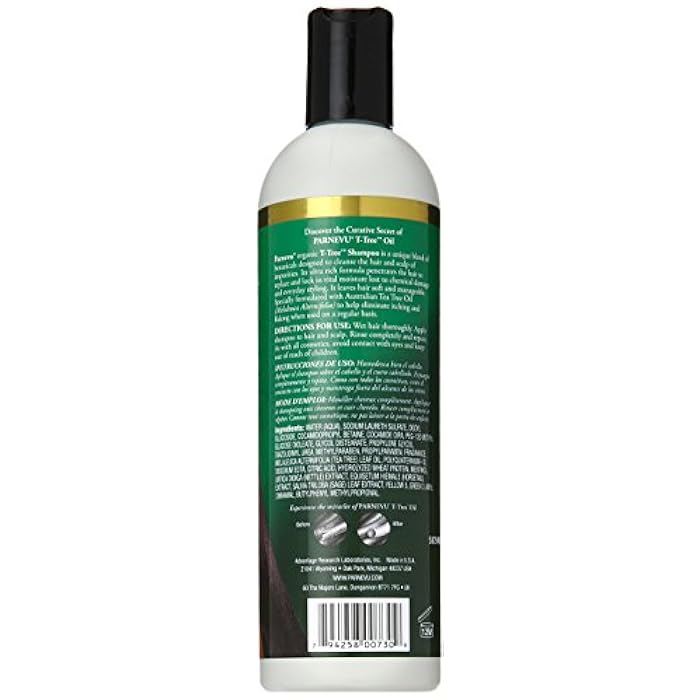 Parnevu T-Tree Therapeutic Shampoo, 12 Ounce - Image 2