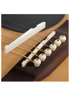 Generic Saddle Bridge Repair Replacement Accessory Part for 6 Strings Folk Acoustic Guitar  - Image 1