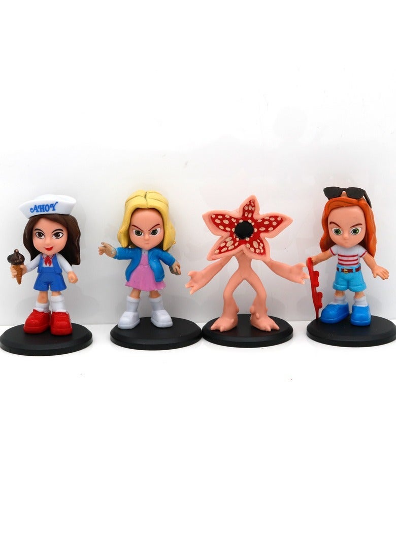 general 8 Stranger Things Carnivorous Plant Figurines with Bases Cartoon Characters Stranger Things Merchandise Cake Decorations TV Series Fan Collectibles Backpack Charms - Image 2