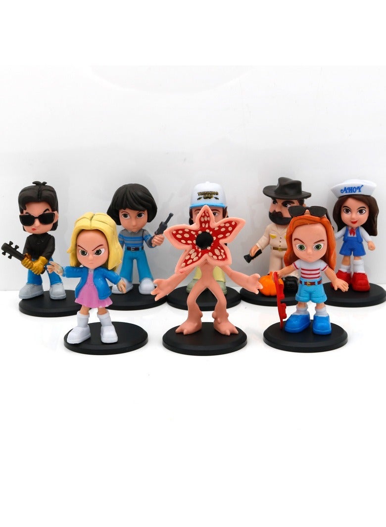 general 8 Stranger Things Carnivorous Plant Figurines with Bases Cartoon Characters Stranger Things Merchandise Cake Decorations TV Series Fan Collectibles Backpack Charms - Image 4