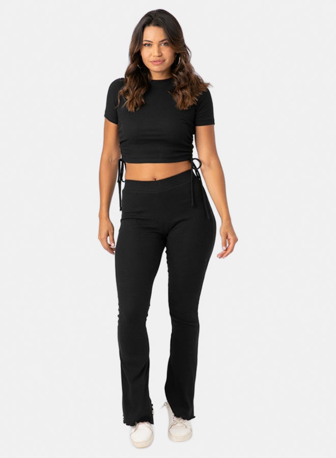 Marco Bergamo RIPPED FLARE PLAIN PANT  - Image 2