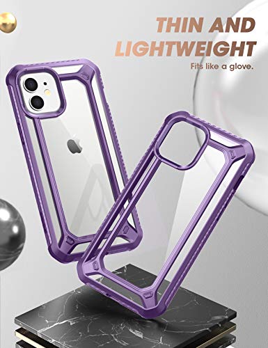 SupCase Unicorn Beetle EXO Pro Series Case for iPhone 12 / iPhone 12 Pro (2020 Release) 6.1 Inch, with Built-in Screen Protector Premium Hybrid Protective Clear Bumper Case (Purple) - Image 4