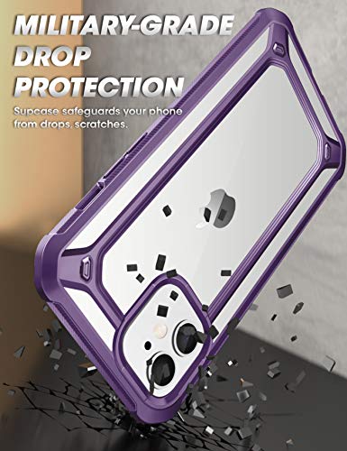 SupCase Unicorn Beetle EXO Pro Series Case for iPhone 12 / iPhone 12 Pro (2020 Release) 6.1 Inch, with Built-in Screen Protector Premium Hybrid Protective Clear Bumper Case (Purple) - Image 3