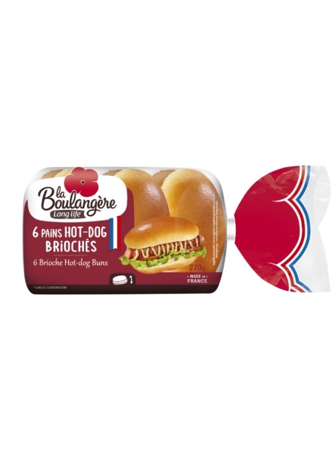 Brioche Rolls Hot Dog - 6 (270g)