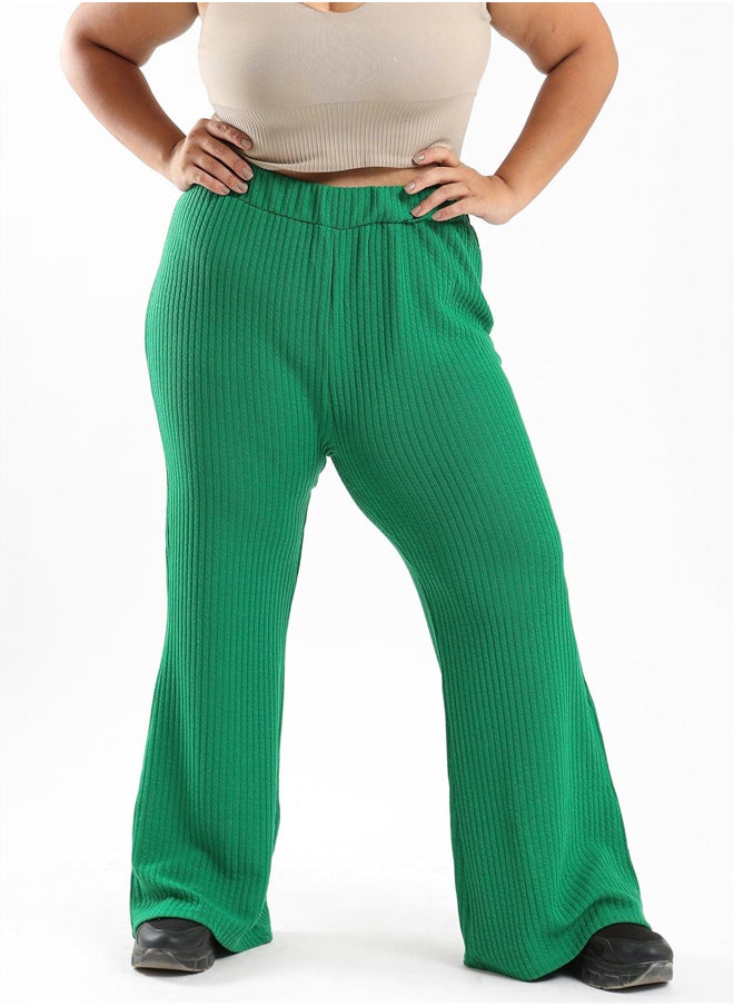Clue Ribbed Viscose Pants  - Image 1