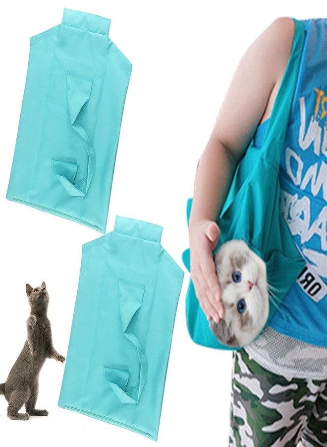 QiFind Cat Carrier Pouch,Cat Pouch Cozy Comfort Carrier,Anti-Scratching CatCarrier PouchBag Nail Trimming,Large CatCarrier Restraint Bag for Medication,Administration,Grooming, 2 PCS - Image 1
