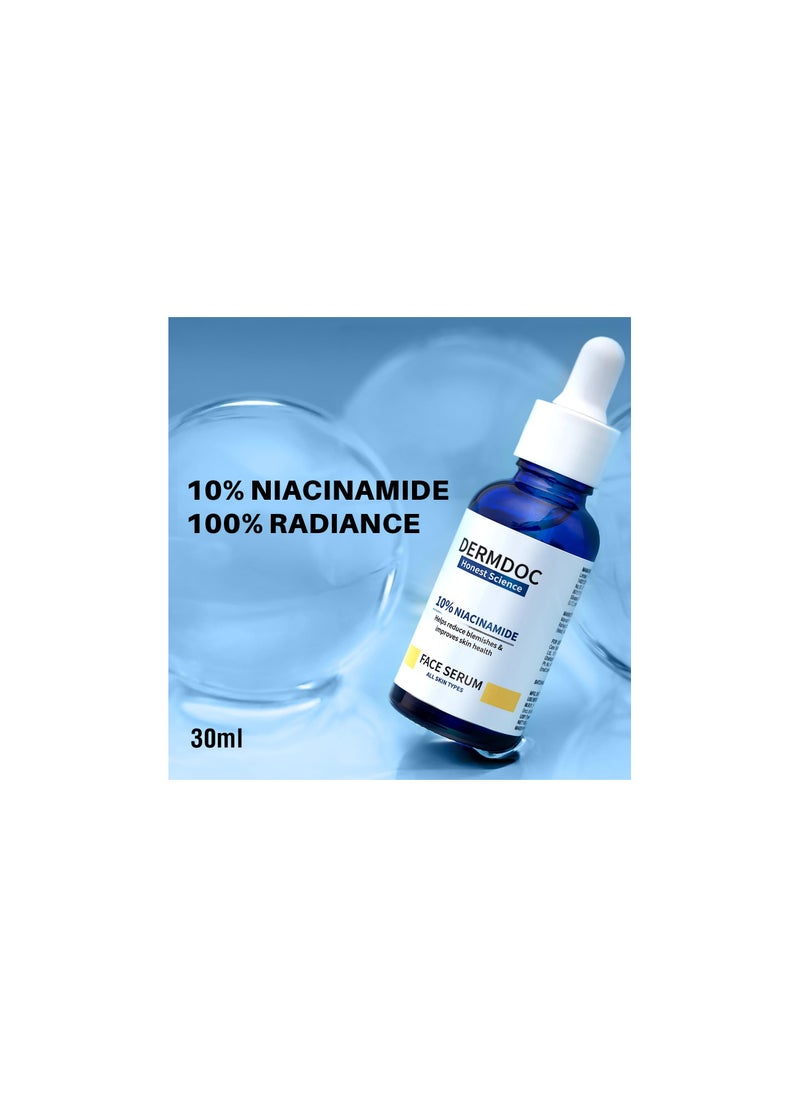 10% Niacinamide Face Serum, 30ml | All Skin Types | Controls Sebum Production | Minimizes Pores | Helps Reduce Hyperpigmentation & Age Spots | Improves Skin Texture | Hydrates and Moisturizes