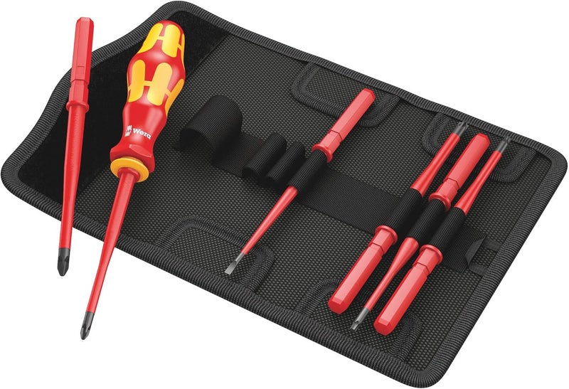 Wera Kraftform Kompakt VDE 7 Extra Slim Screwdriver Set - 7 Pieces - Image 1