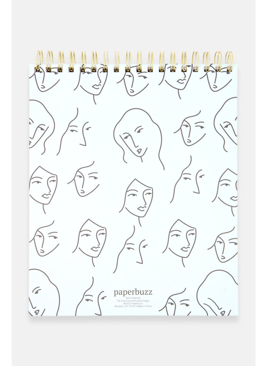 Paperbuzz Personalized Artist Sketchbook 176 Sheets, Pink Combo  - Image 3