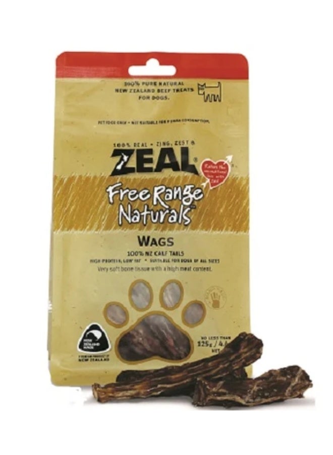 Zeal Free Range Naturals Zeal Wags 125g