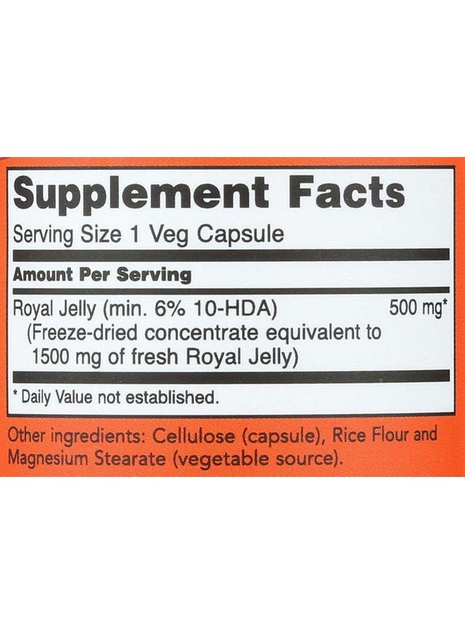 Now Foods, Royal Jelly 1500mg, 60 Capsules - Image 2