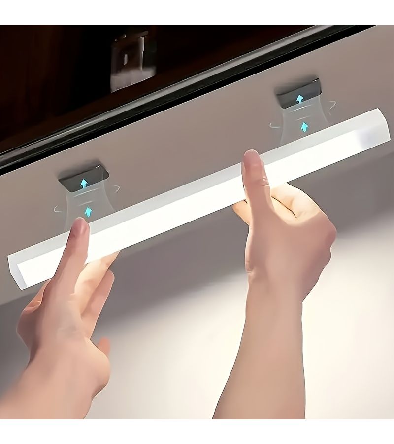 4 قطع من أشرطة إضاءة LED USB بطول 20 سم قابلة للتعديل، لون أبيض دافئ محايد، تركيب مغناطيسي - Image 1