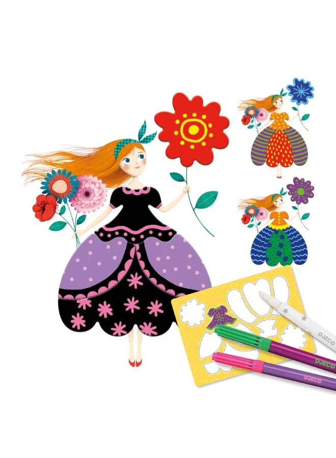 DJECO Colouring Marie'S Pretty Dresses