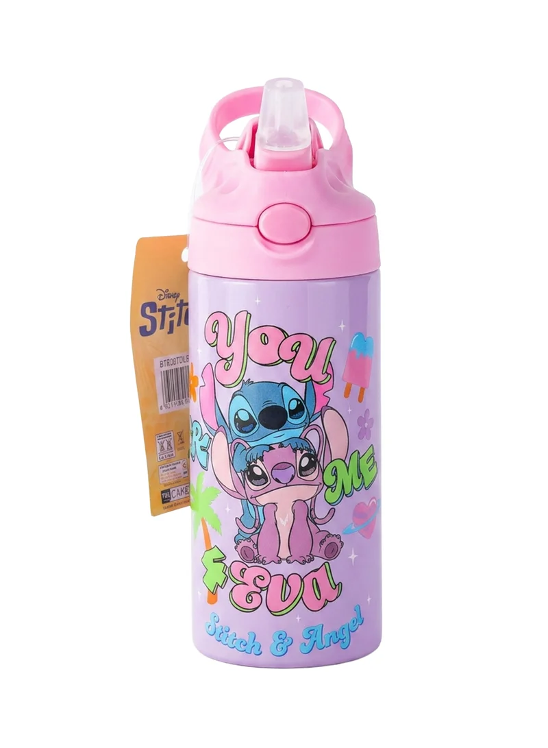 Disney Disney Stitch Toddler Stainless Steel Water Bottle 400ml | Kids Insulated Drink Bottle | Stitch & Angel Water Bottle