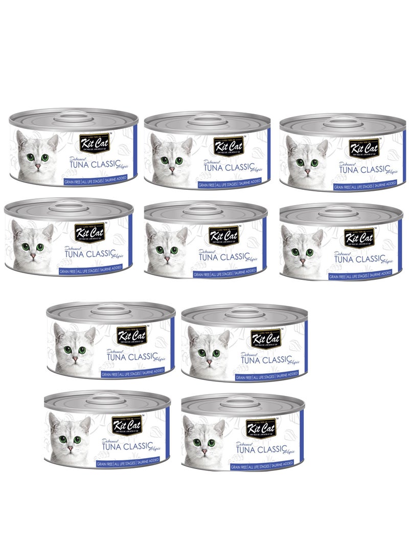 Kit Cat 10Pc Tuna Classic Cat Wet Food 80g