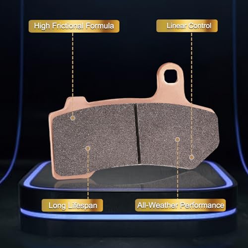 LE LEFOSSI High-Performance Front Rear Sintered Brake Pads Compatible with Can Am Spyder F3-S SE6/SM6 for Spyder F3/F3-T 2013-2021 Long-Lasting Heat Resistance Mud, Sand & Wet Conditions FA630F FA631R - Image 4