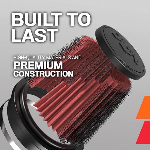 K+N K&N High-Flow Original Lifetime Universal Clamp-On Air Filter: High Performance, Premium, Washable: Flange Diameter: 2.5 In, Filter Height: 4 In, Flange Length: 0.625 In, Shape: Round, RD-0700 - Image 4