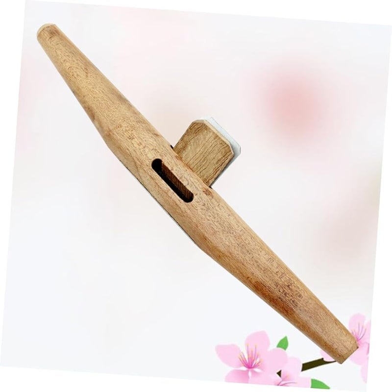 أداة تشذيب الخشب بمقبض خشبي طبيعي مريح وشفرة متينة للتشذيب اليدوي والتسوية. - Image 3