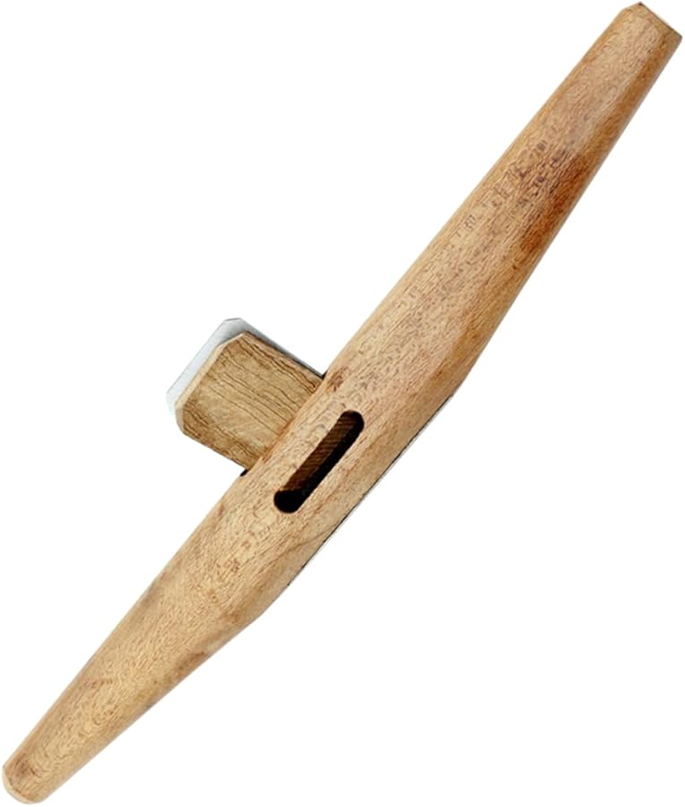 أداة تشذيب الخشب بمقبض خشبي طبيعي مريح وشفرة متينة للتشذيب اليدوي والتسوية. - Image 2