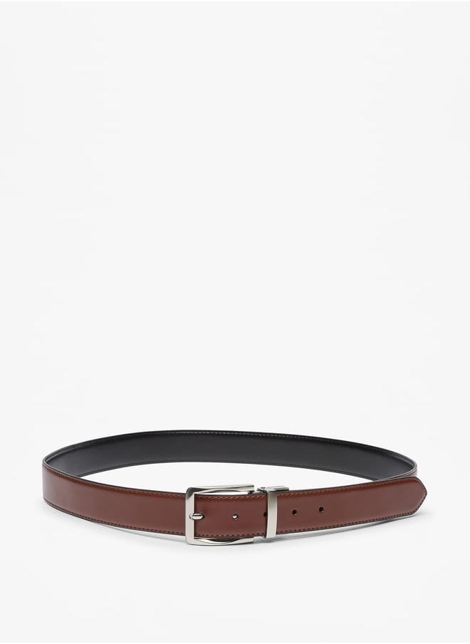 LBL by Shoexpress Men's Solid Belt with Pin Buckle Closure  - Image 1