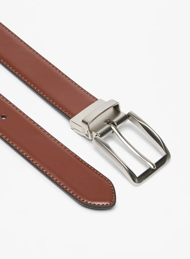 ال بي ال من شو اكسبرس Men's Solid Belt with Pin Buckle Closure