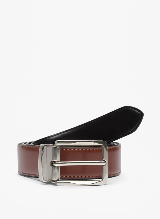 ال بي ال من شو اكسبرس Men's Solid Belt with Pin Buckle Closure