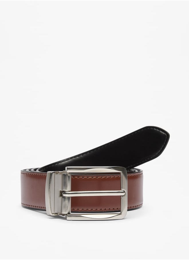 LBL by Shoexpress Men's Solid Belt with Pin Buckle Closure  - Image 3