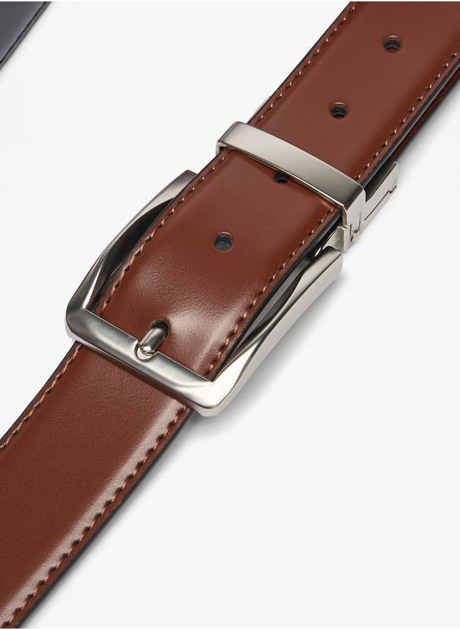LBL by Shoexpress Men's Solid Belt with Pin Buckle Closure  - Image 2