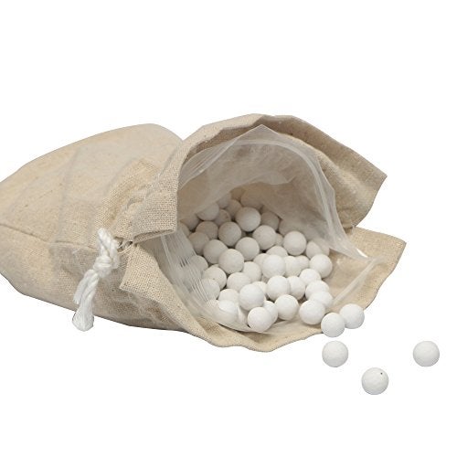 Webake 10mm Ceramic Pie Weights with Cotton Bags, Over 600 Beads Enough for 2 Pie Crusts, up to 1.6LB, Reusable Pie Weights for Baking, Natural Ceramic Baking Beans - Image 1