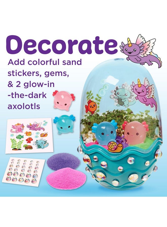 Creativity for Kids Mini Garden: Axolotl Terrarium - Stem Science Kit For Kids, Axolotl Arts And Crafts For Kids, Kids Gifts Stocking Stuffers And Diy Girls Toys Age 6-8+ - Image 4