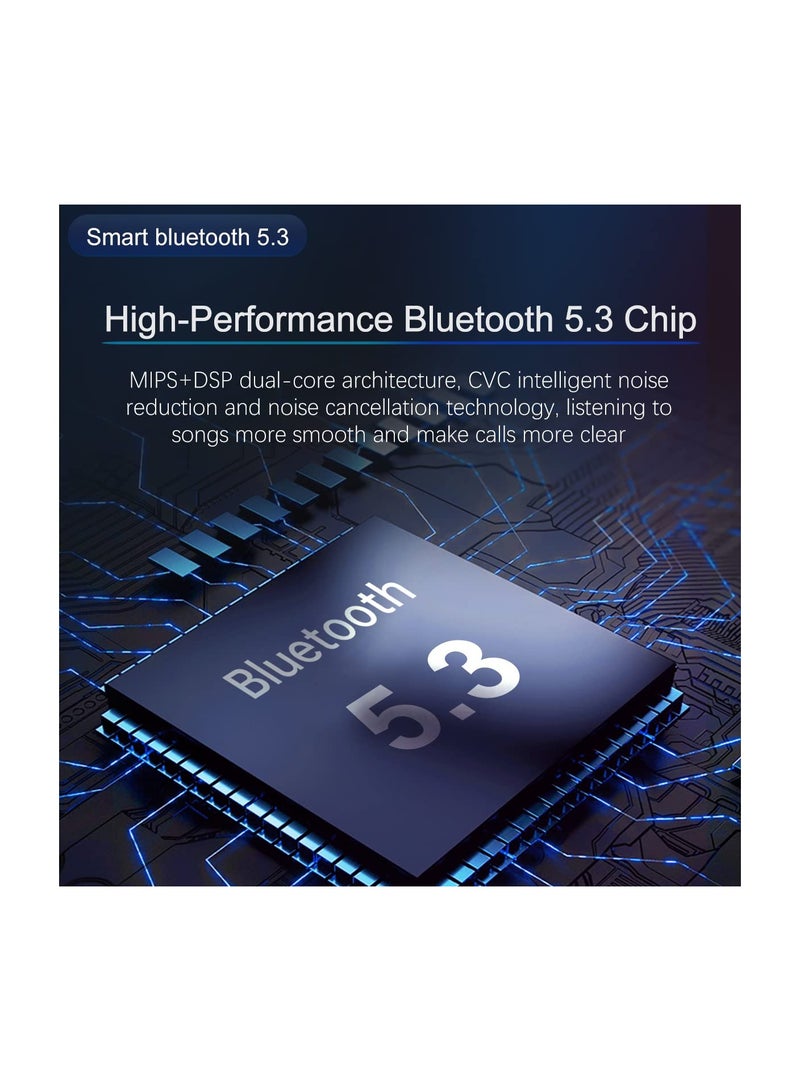 SOLARAE Bluetooth 5.3 FM Transmitter Car Adapter for HD Lossless Sound Quality, EQ Sound, QC3.0 & PD3.0 Fast Charging, with Built-in Microphone for Clear Calls - Image 5