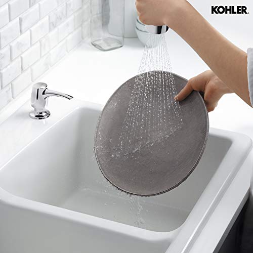 KOHLER Mazz Pull-Down Sprayer Kitchen Faucet, with Multi-Function Spray Head Featuring Sweep Spray and Docking Spray Head Technology, with soap/Lotion Dispenser, Chrome Finish (Silver) - Image 5