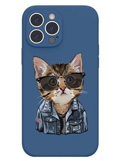 Theodor Protective Slim Fit Case Liquid Silicone Cover with Full Body Protection Anti-Scratch Shockproof Case For iPhone 15 Pro Max Blue  - Sweet Summer Time  - Image 1