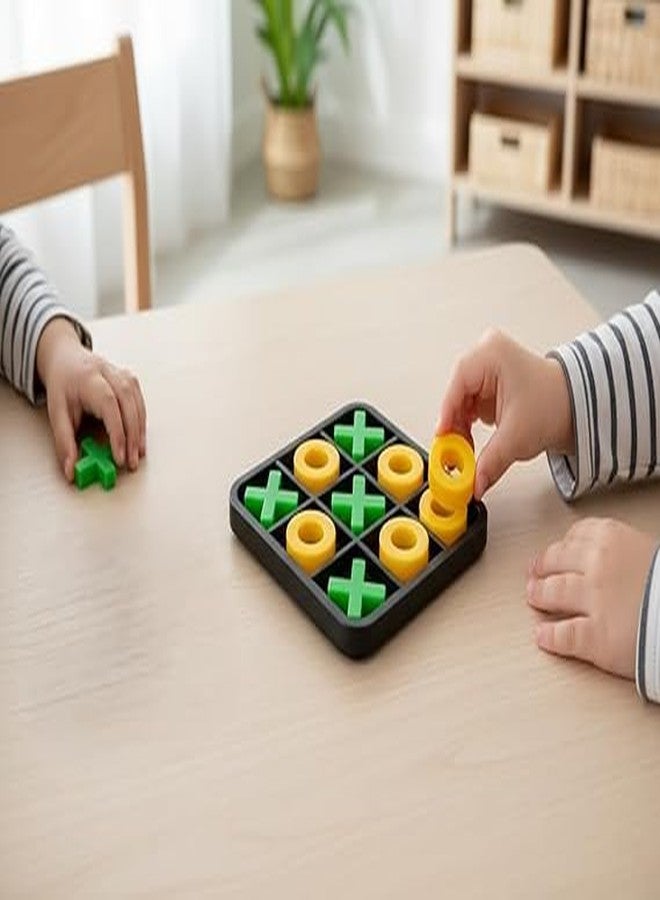 Puno Rope Challenge Brain Teaser Untangling Puzzle Board Game and XOXO Tic Tac Toe, Plastic, 2 Players, for Ages 3 and Above - Image 3