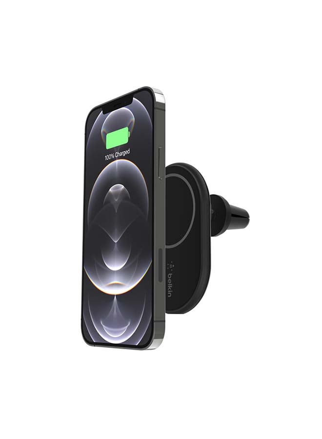Car Wireless Charger, Magnetic Car Mobile Charger, Phone Mount Holder, Car Fast Charger, Magsafe Enabled Iphone 15, Iphone 14, 13, 12, Mini, Plus, Pro, Pro Max And More With Cable Black - Image 4