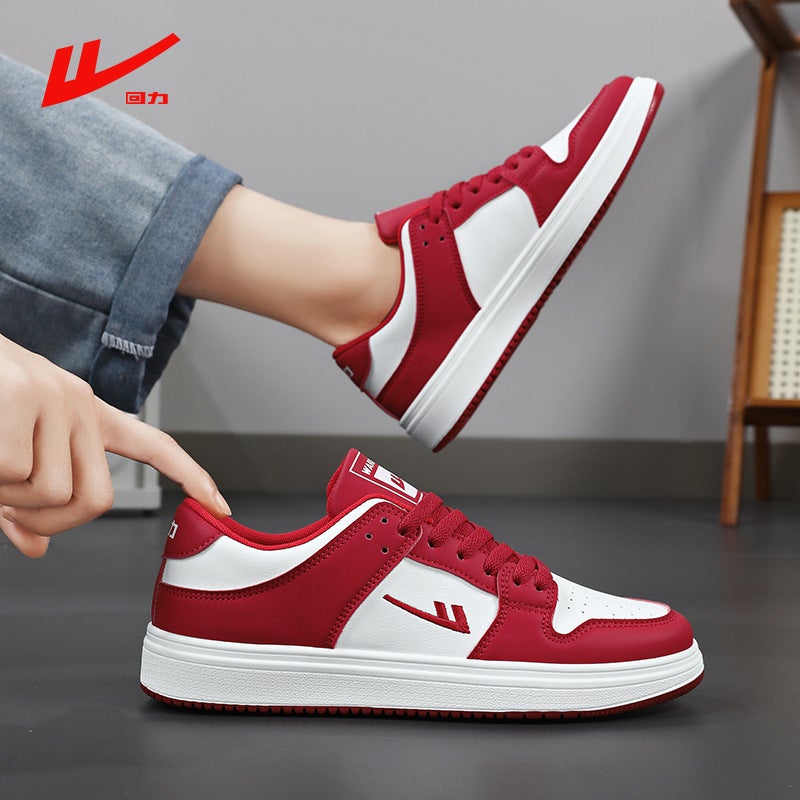 Warrior Board Shoes Casual Couple Festive Wedding Red White Shoes All-Match Women''s Shoes Popular Men''s Shoes Sneakers - Image 2