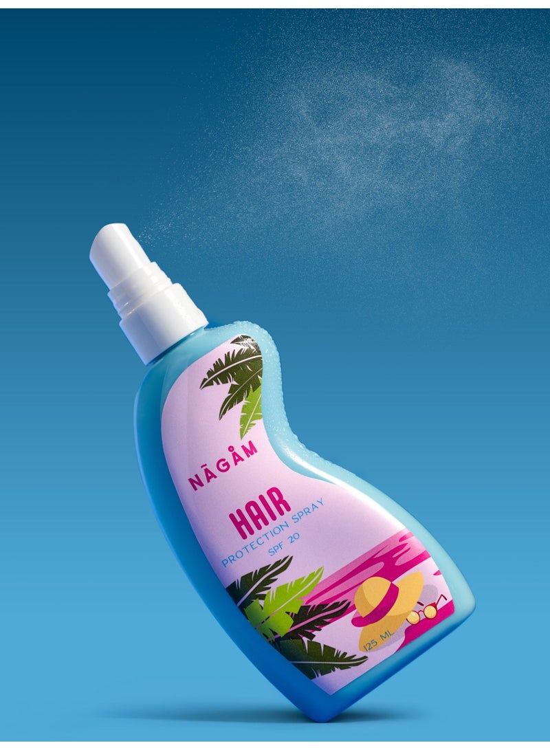 Nagam Sun Hair Protection Spray – UV & Heat Protection, Hydrating Anti-Dryness Mist – 125 ml - Image 3