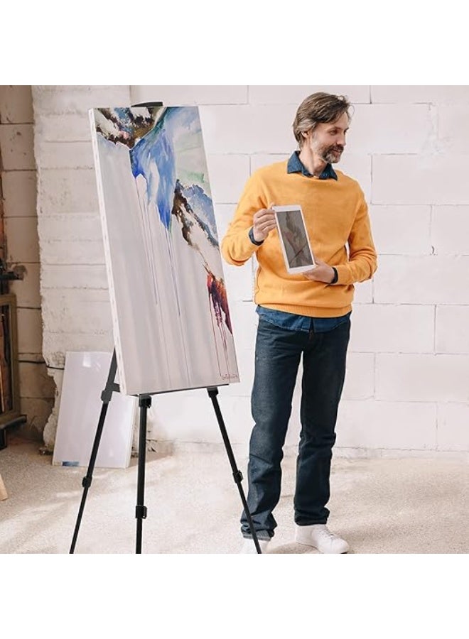 Smart Artist Easel Stand, Extra Thick Aluminum Metal Tripod Display Easel 17 to 56 Inches Adjustable Height with Portable Bag for Floor/Table-Top Drawing and Displaying By Smart For Art - Image 5