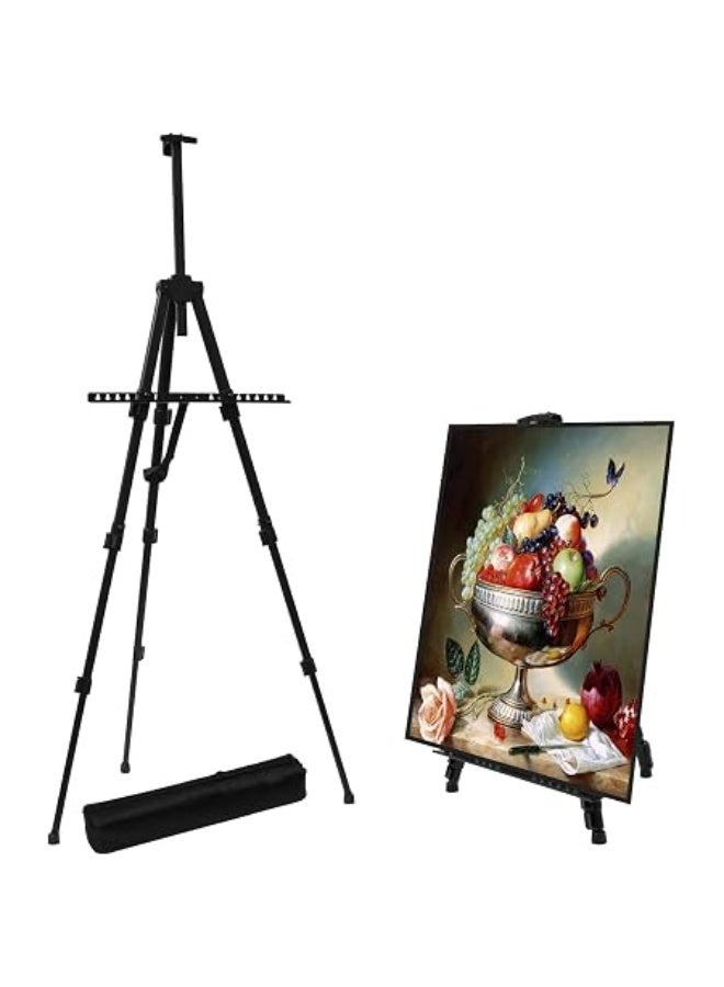 Smart Artist Easel Stand, Extra Thick Aluminum Metal Tripod Display Easel Adjustable Height with Portable Bag for Floor/Table-Top Drawing and Displaying By Smart For Art - Image 1