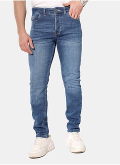 WHITE RABBIT Slim Fit Heather Dark Blue Jeans  - Image 1