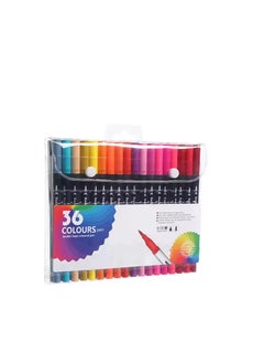 Hot Sale Journal Planner Colored Fine Point Markers Drawing Coloring Brush Pens Sets Custom Dual Tip Art Markers .36 colors  - Image 1