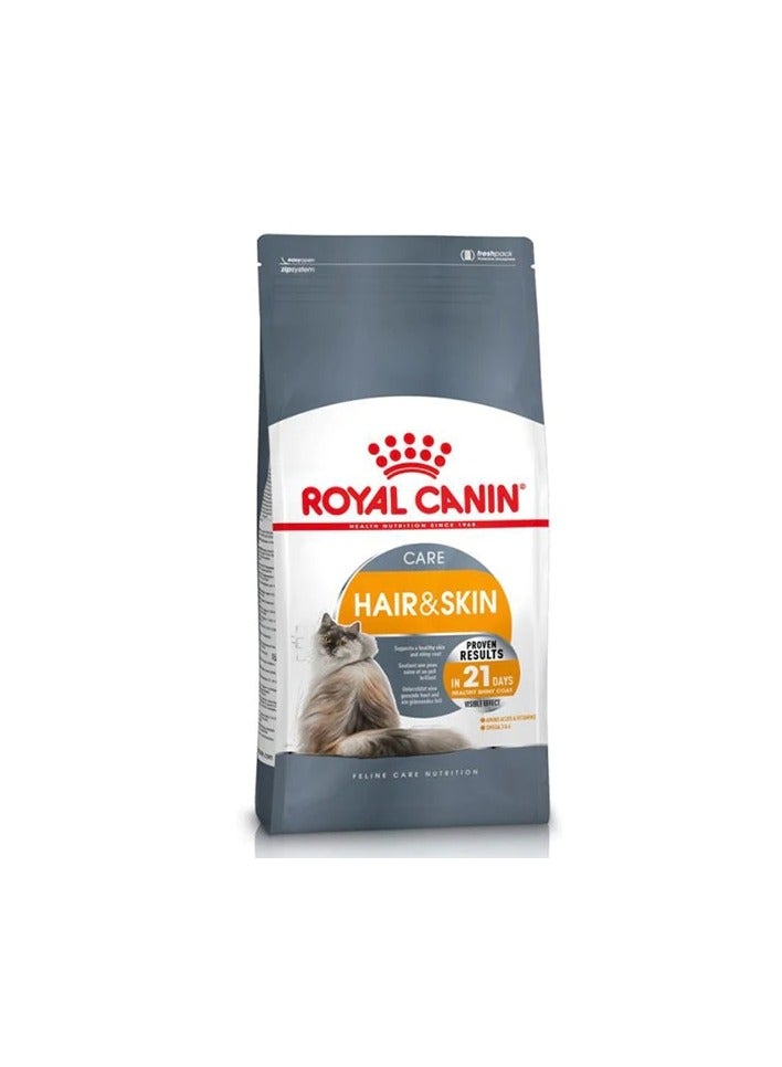 رويال كانين طعام جاف للقطط البالغة للشعر والبشرة - Image 1