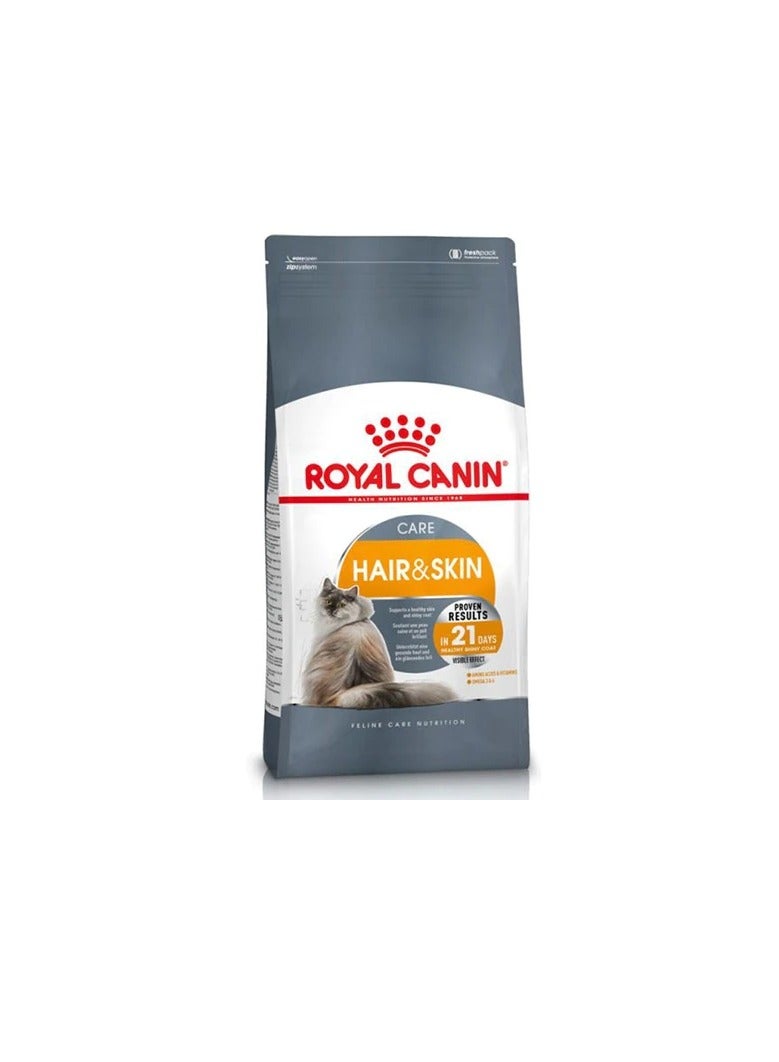 رويال كانين طعام جاف للقطط البالغة للشعر والبشرة - Image 3